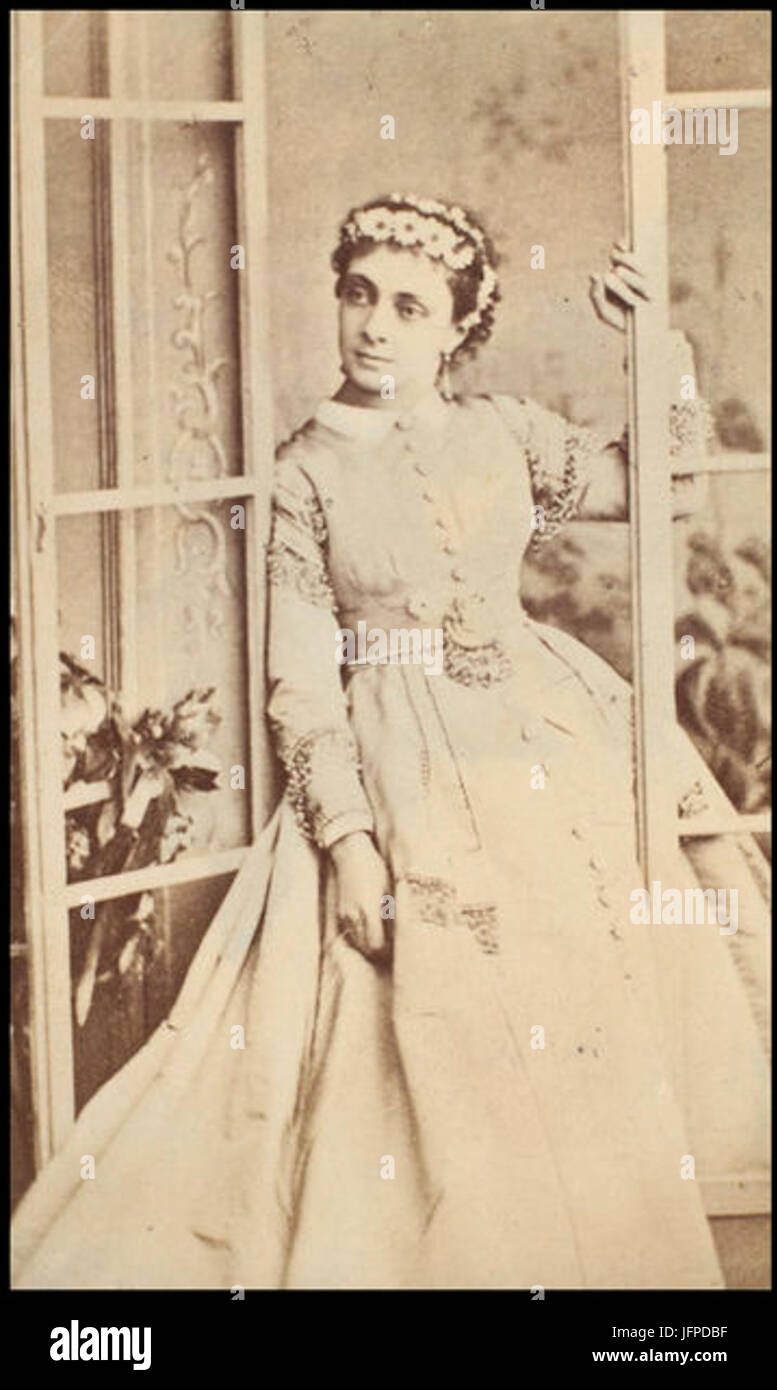 Aimée Desclée - photo par Alphonse Liebert Banque D'Images