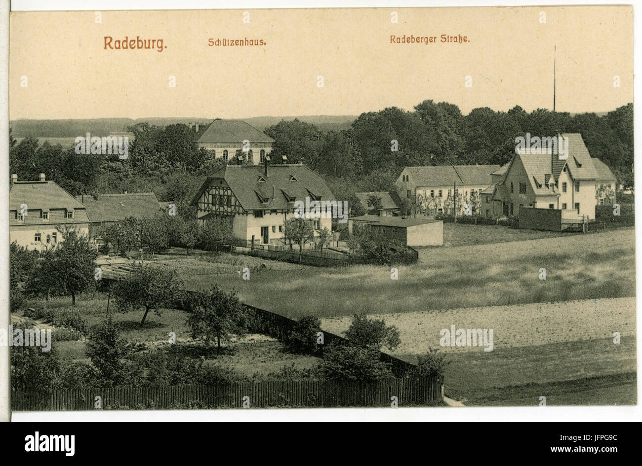 09892-Radeburg-1908-Schützenhaus-Brück & Sohn Kunstverlag Banque D'Images