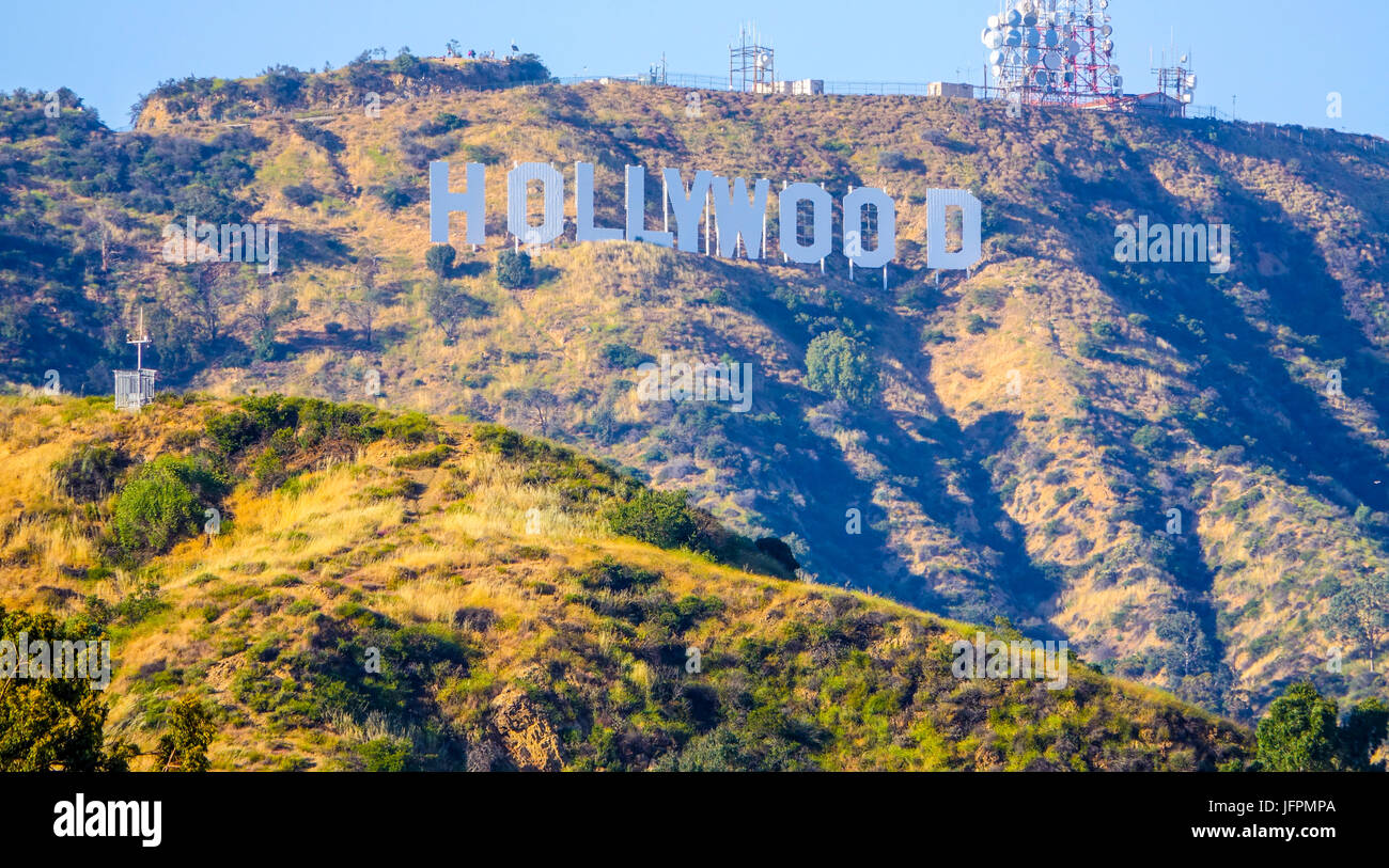 Célèbre panneau Hollywood de Los Angeles Banque D'Images