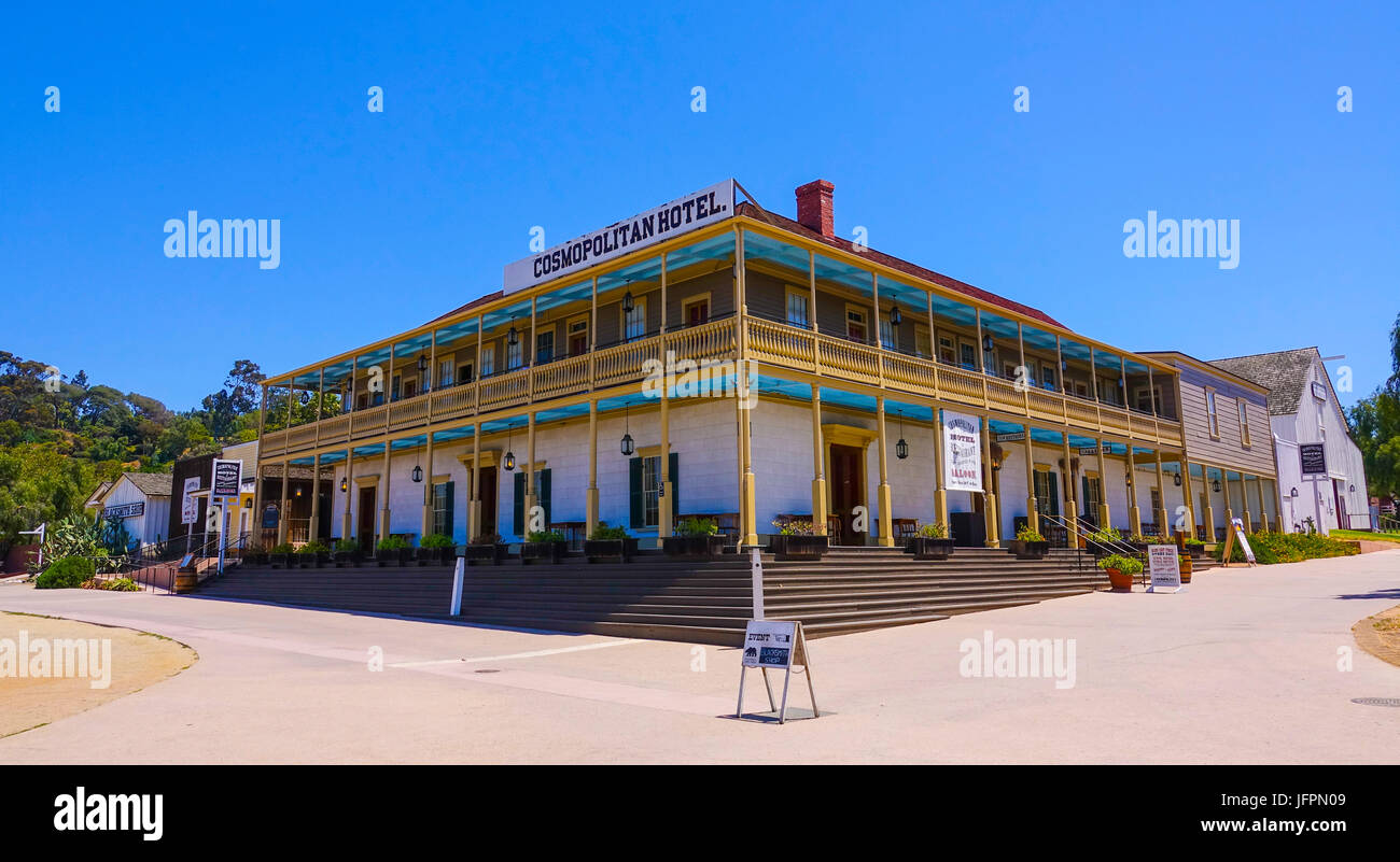 Le Cosmopolitan Hotel à San Diego Old Town State Historic Park Banque D'Images