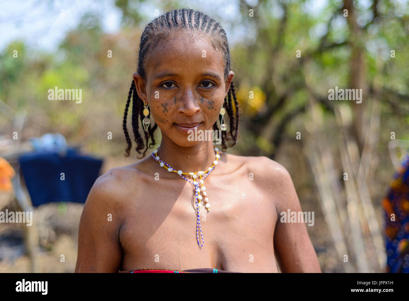 Peuls au Bénin Banque D'Images