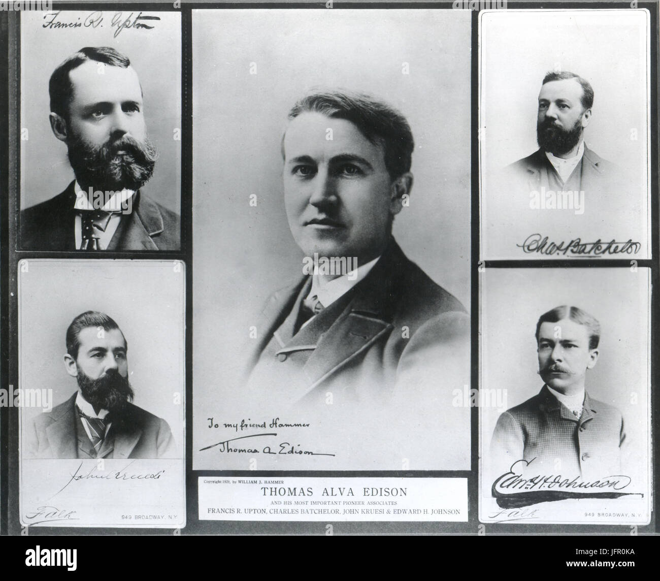 Thomas Edison et ses associés Banque D'Images