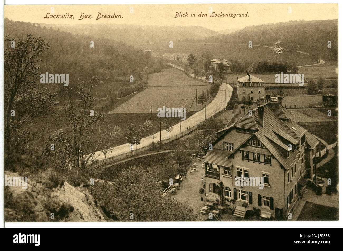 13164-Lockwitzgrund-Brück-Lockwitz-1911 & Sohn Kunstverlag Banque D'Images