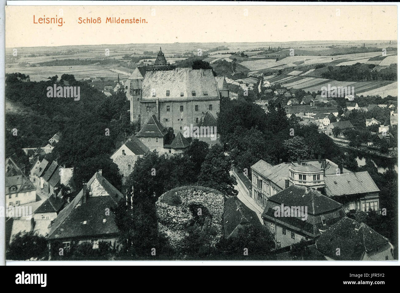 15012-Leisnig-1912-Schloß Mildenstein-Brück & Sohn Kunstverlag Banque D'Images