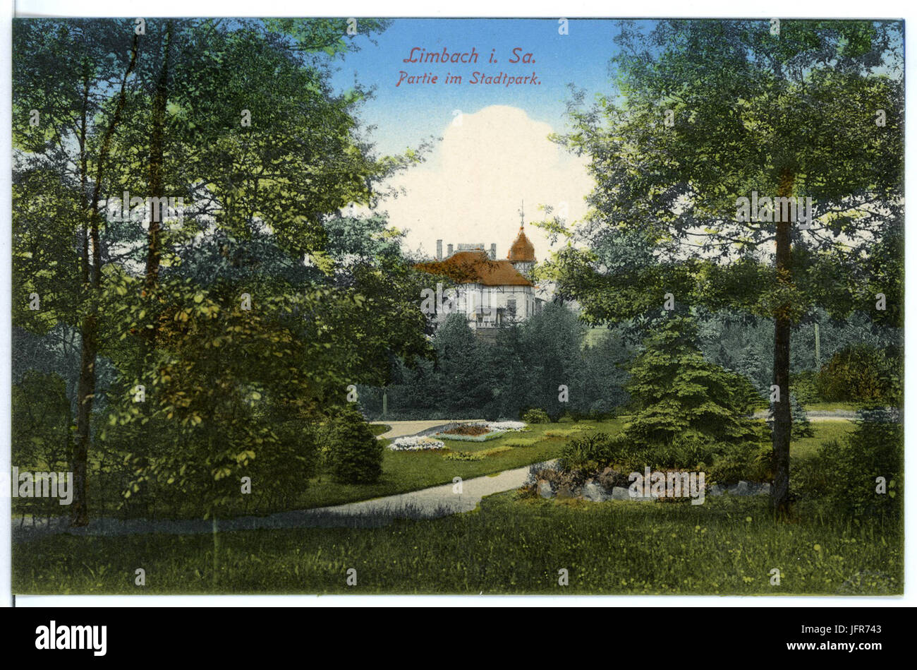 15798-Limbach-1913-Stadtpark-Brück & Sohn Kunstverlag Banque D'Images