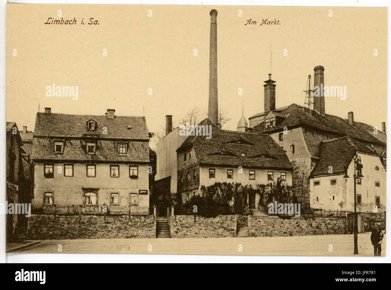 15885-Limbach-1913-Marktplatz-Brück & Sohn Kunstverlag Banque D'Images