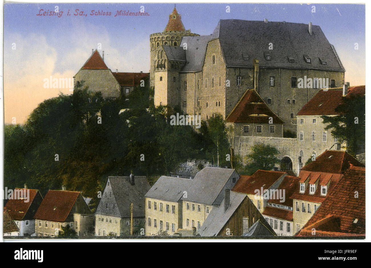 17381-Leisnig-1914-Schloß Mildenstein-Brück & Sohn Kunstverlag Banque D'Images