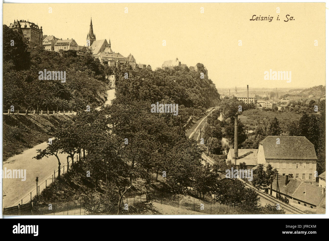 19370-Leisnig-1915-Schloß Mildenstein-Brück & Sohn Kunstverlag Banque D'Images