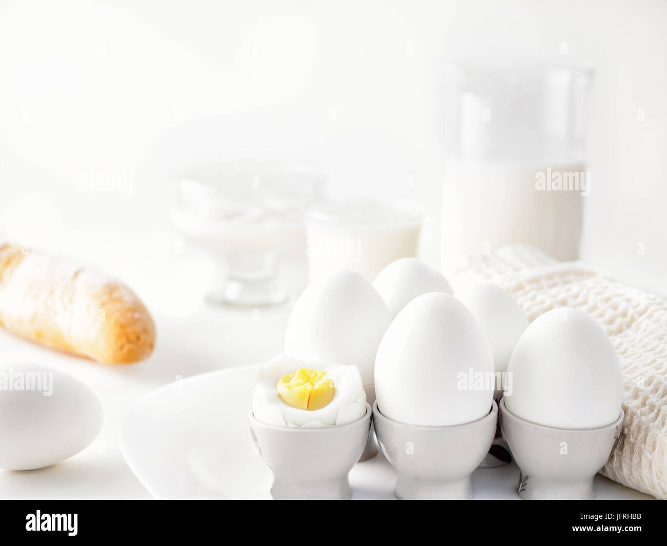 La vie toujours petit-déjeuner protéine du blanc d'air Banque D'Images