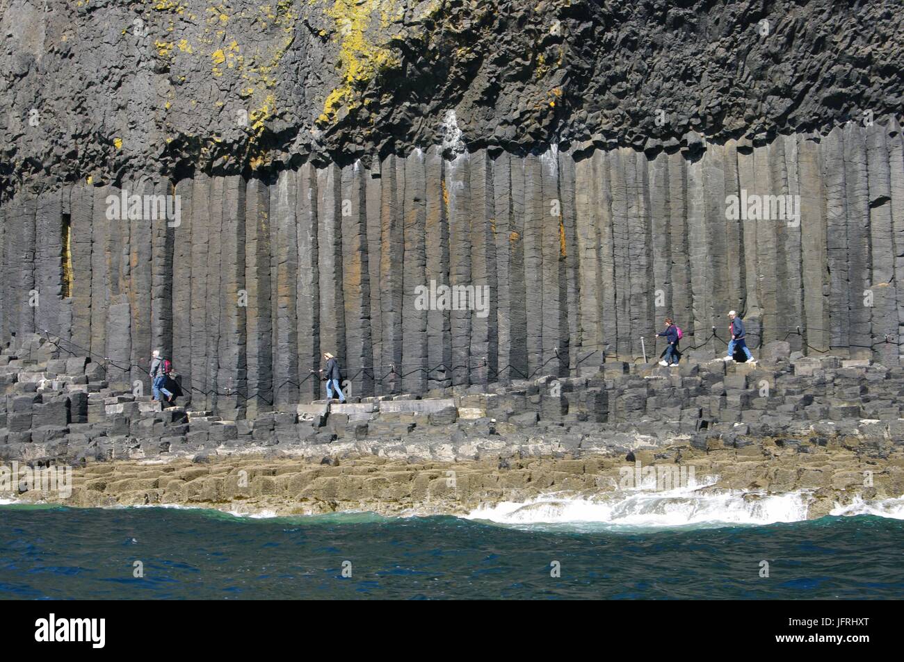 À l'île de Staffa, Hébrides intérieures, Ecosse Banque D'Images