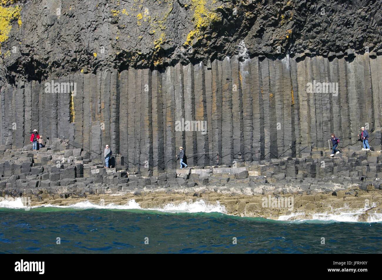 À l'île de Staffa, Hébrides intérieures, Ecosse Banque D'Images