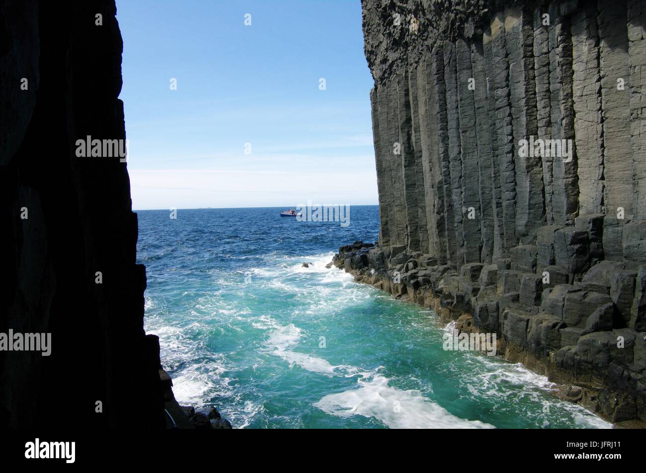 À l'île de Staffa, Hébrides intérieures, Ecosse Banque D'Images