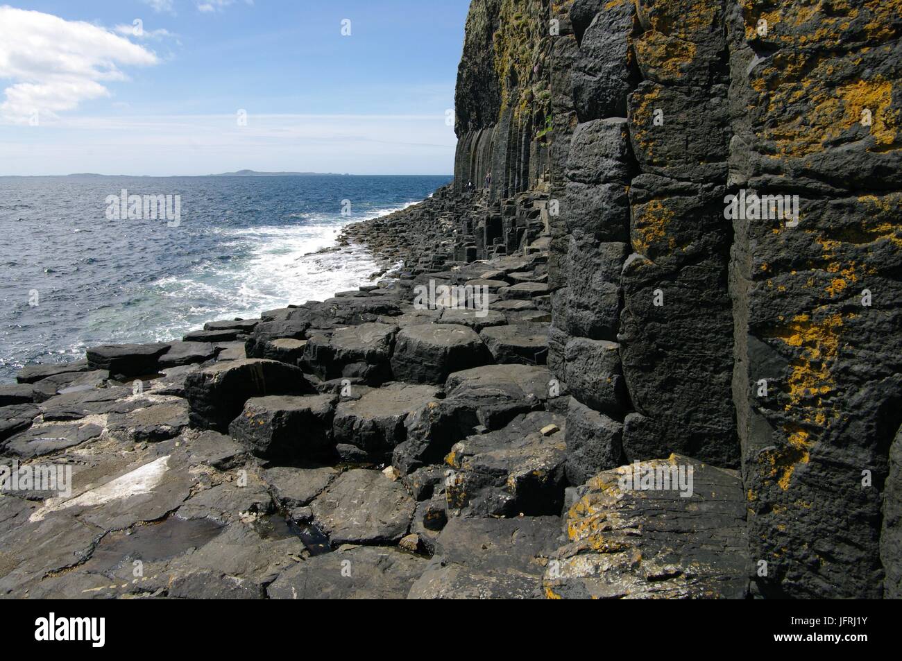 À l'île de Staffa, Hébrides intérieures, Ecosse Banque D'Images