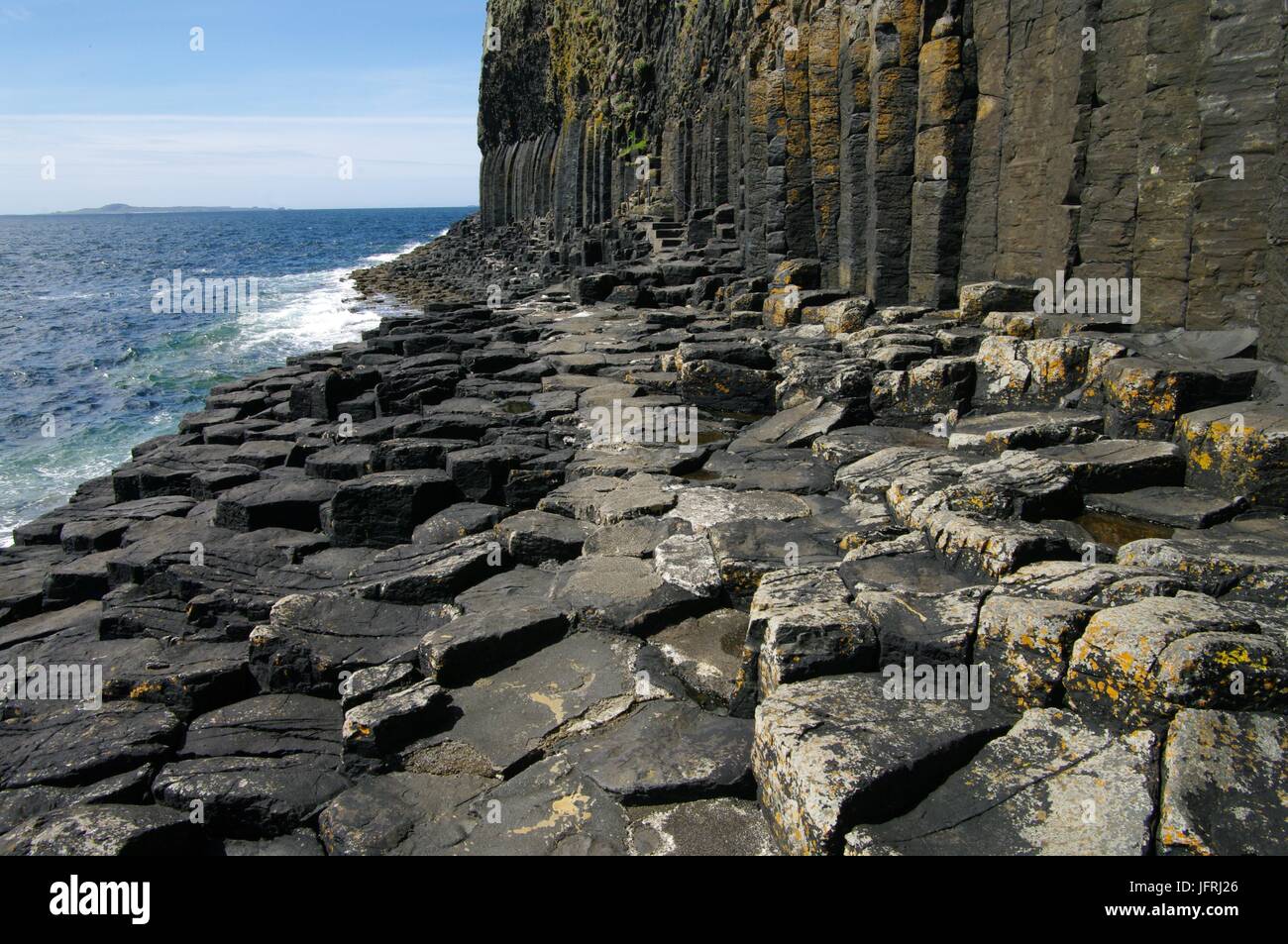 À l'île de Staffa, Hébrides intérieures, Ecosse Banque D'Images