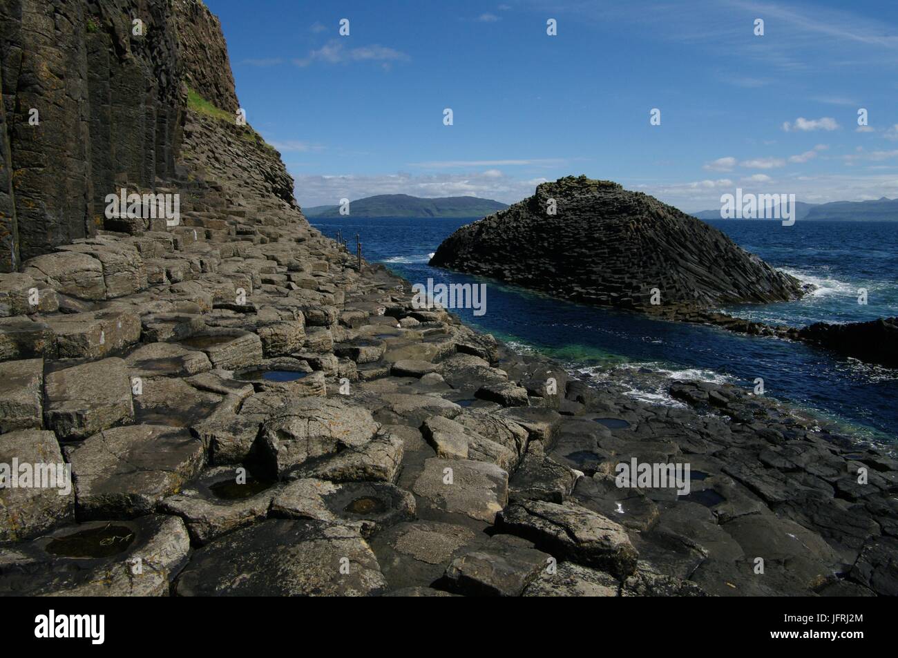À l'île de Staffa, Hébrides intérieures, Ecosse Banque D'Images