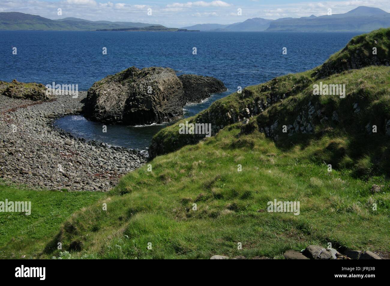 À l'île de Staffa, Hébrides intérieures, Ecosse Banque D'Images