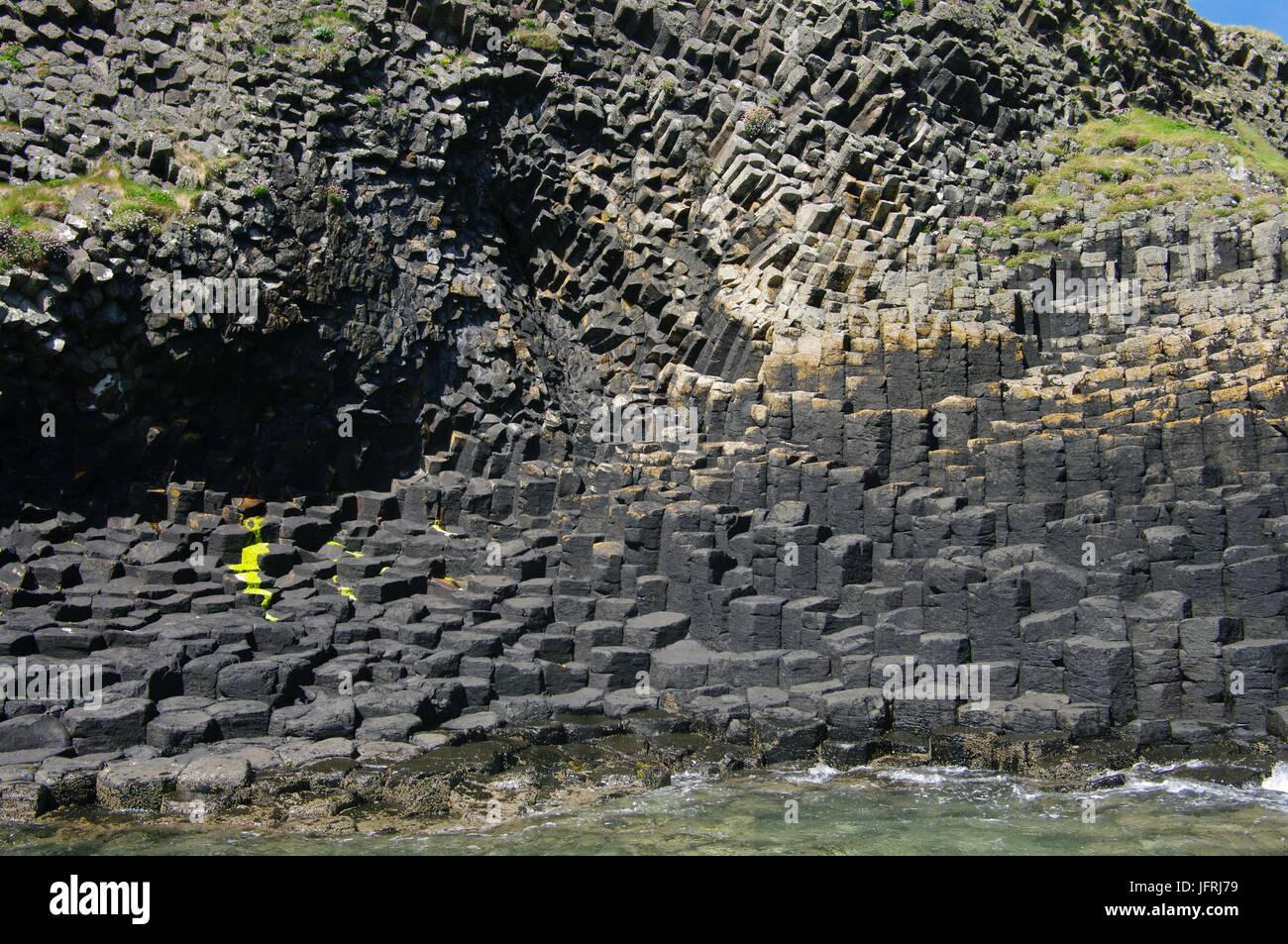 À l'île de Staffa, Hébrides intérieures, Ecosse Banque D'Images