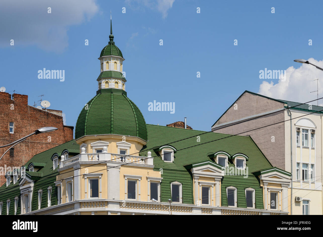 Une très belle toit d'un immeuble en Ukraine, Kharkiv Banque D'Images