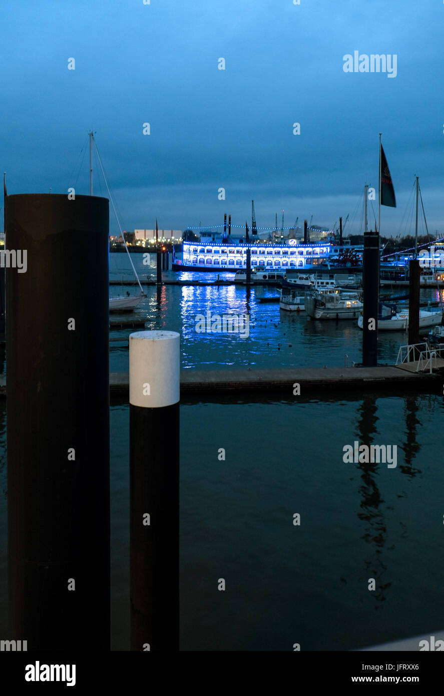 Hamburger Hafen Dampfer, Mississippi Banque D'Images