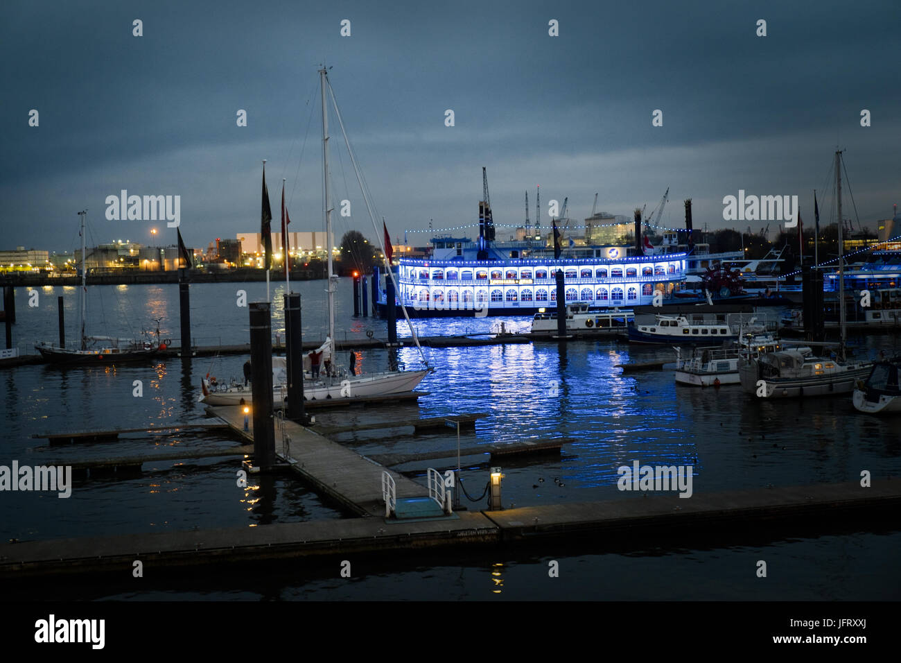 Hamburger Hafen Dampfer, Mississippi Banque D'Images