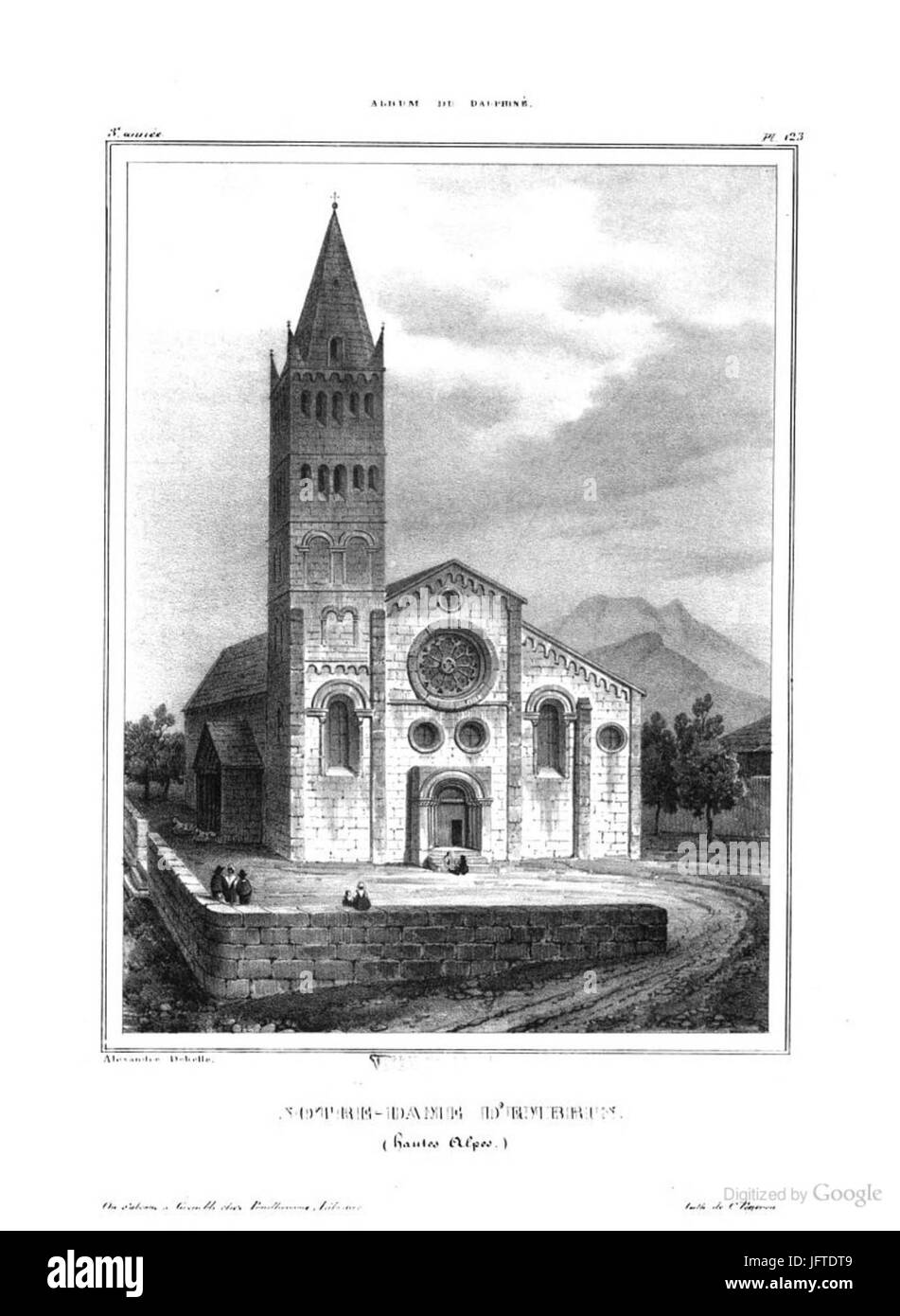 Album 016 Dauphiné, Cathédrale Notre-Dame d'Embrun, Hautes-Alpes, par AD Banque D'Images