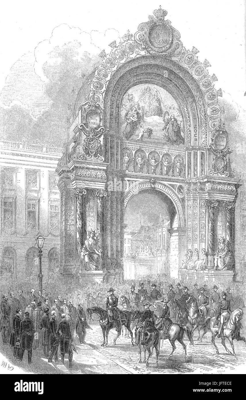 25e anniversaire de l'inauguration du roi Léopold Ier Banque D'Images