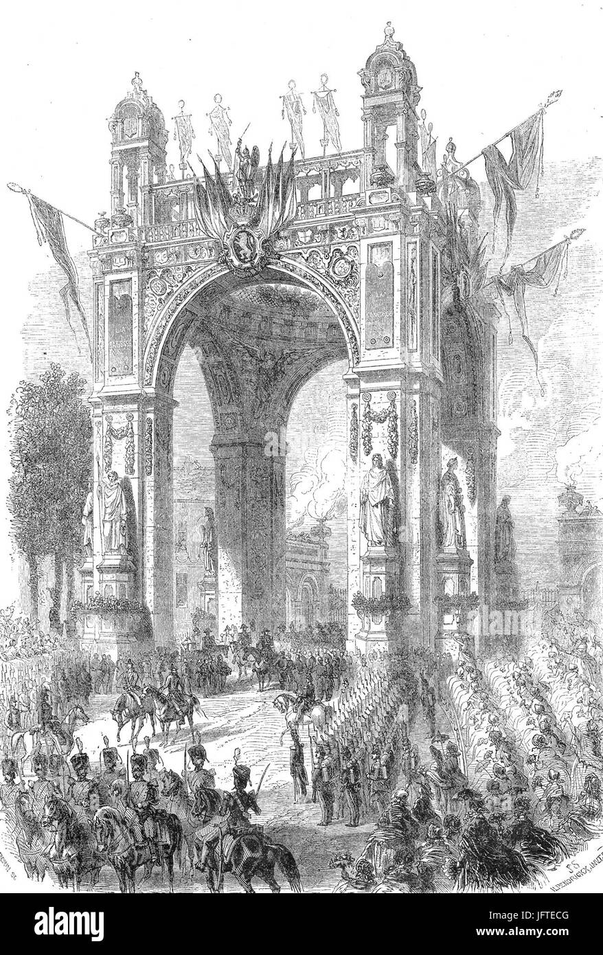 25e anniversaire de l'inauguration du roi Léopold Ier - Hymans Banque D'Images