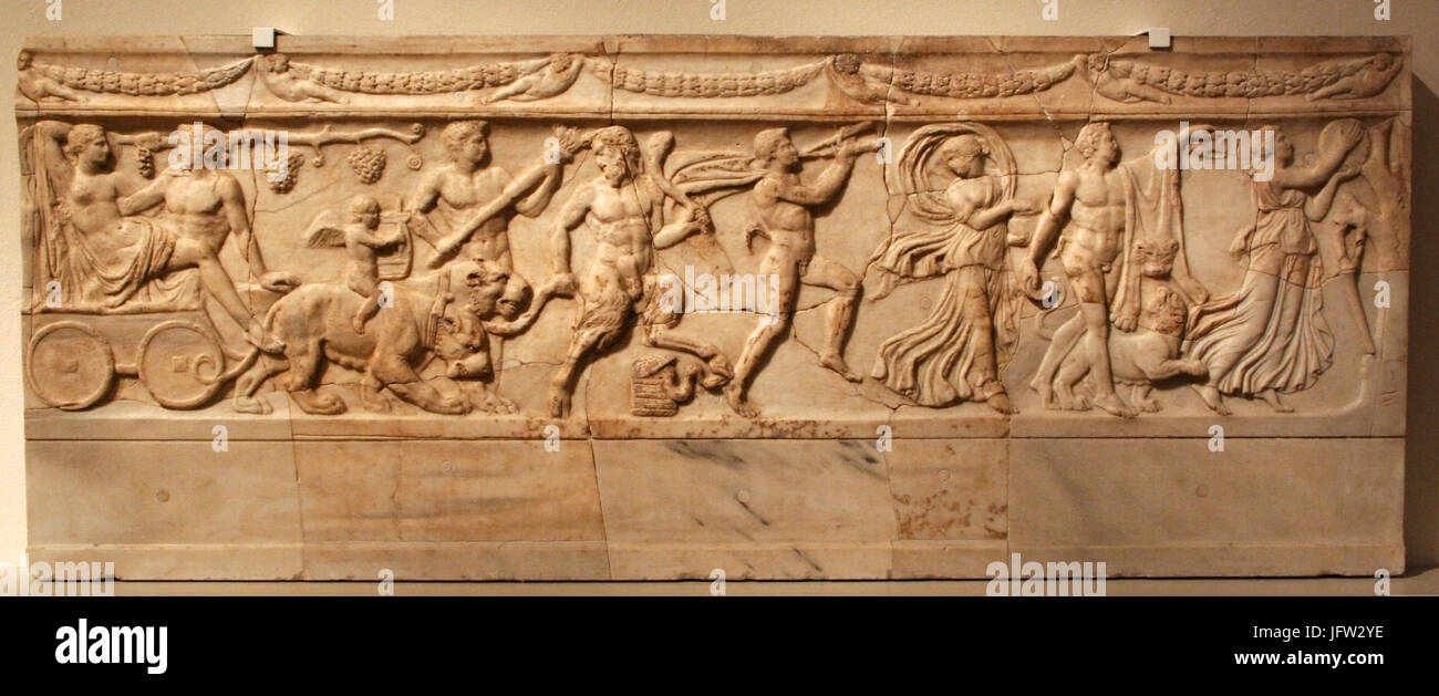 Altes Museum - von Verschlußplatte Secours, Dionysos Ariadne und Banque D'Images