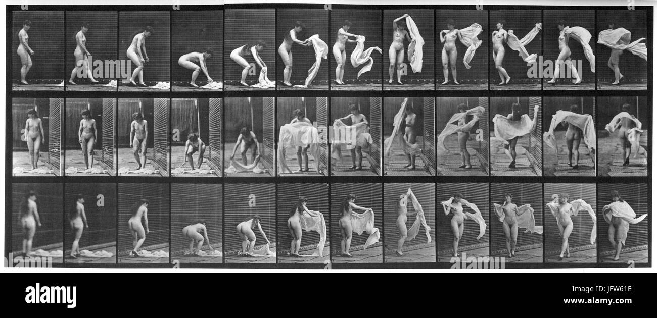 Animal locomotion. 419 Plaque (Boston Public Library) (noir et blanc, portrait) Banque D'Images