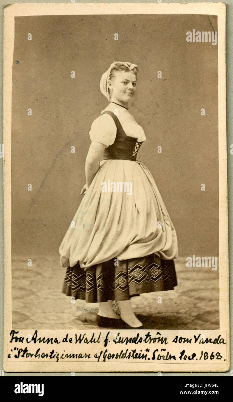 Anna de Wahl som Vanda j'Storhertiginnan av Gerolstein, Södra teatern 1868 Banque D'Images