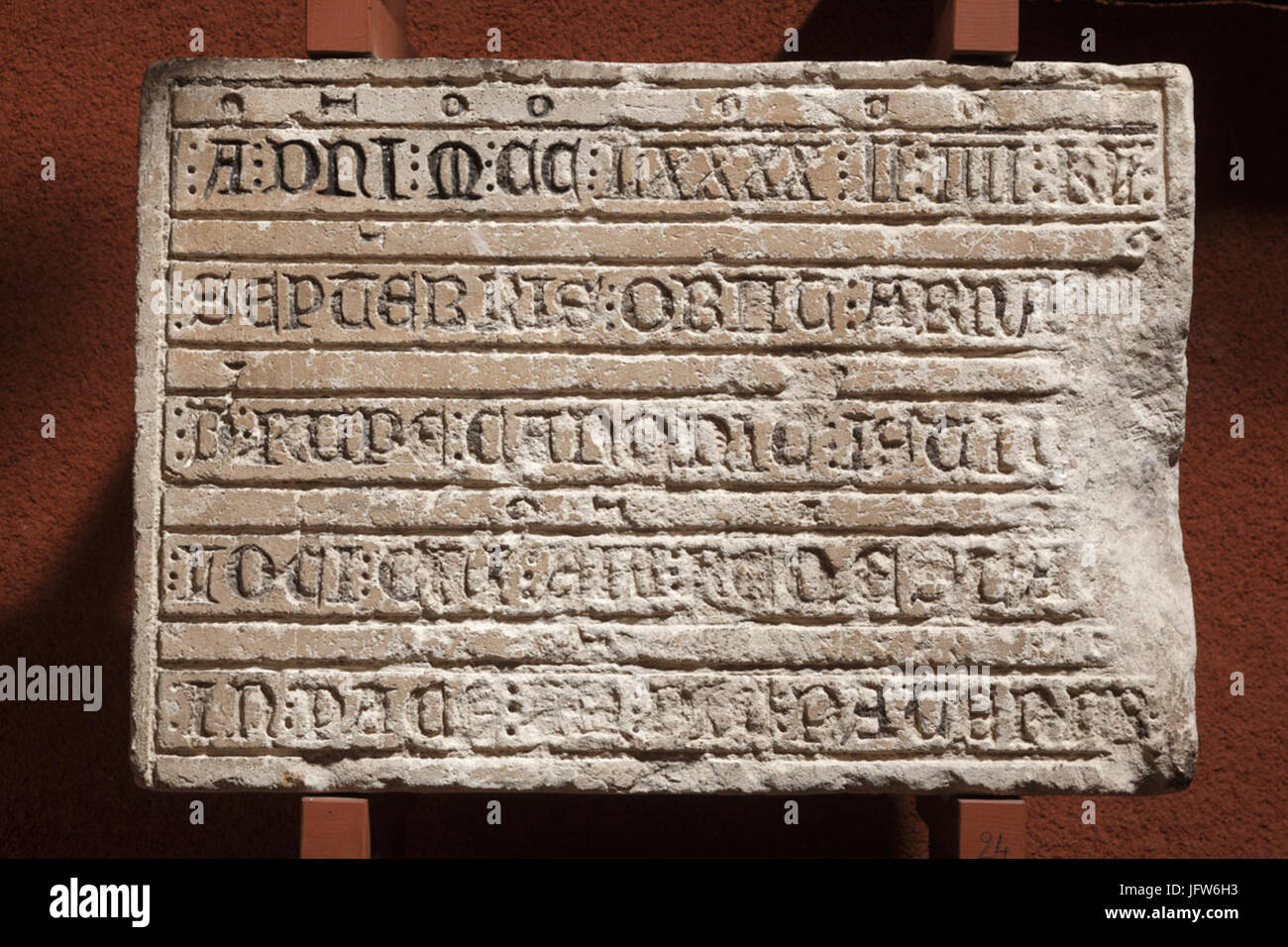 Anonyme français - Epitaphe d'Arnaldus de Rupe - Musée des Augustins - RA 5 Banque D'Images