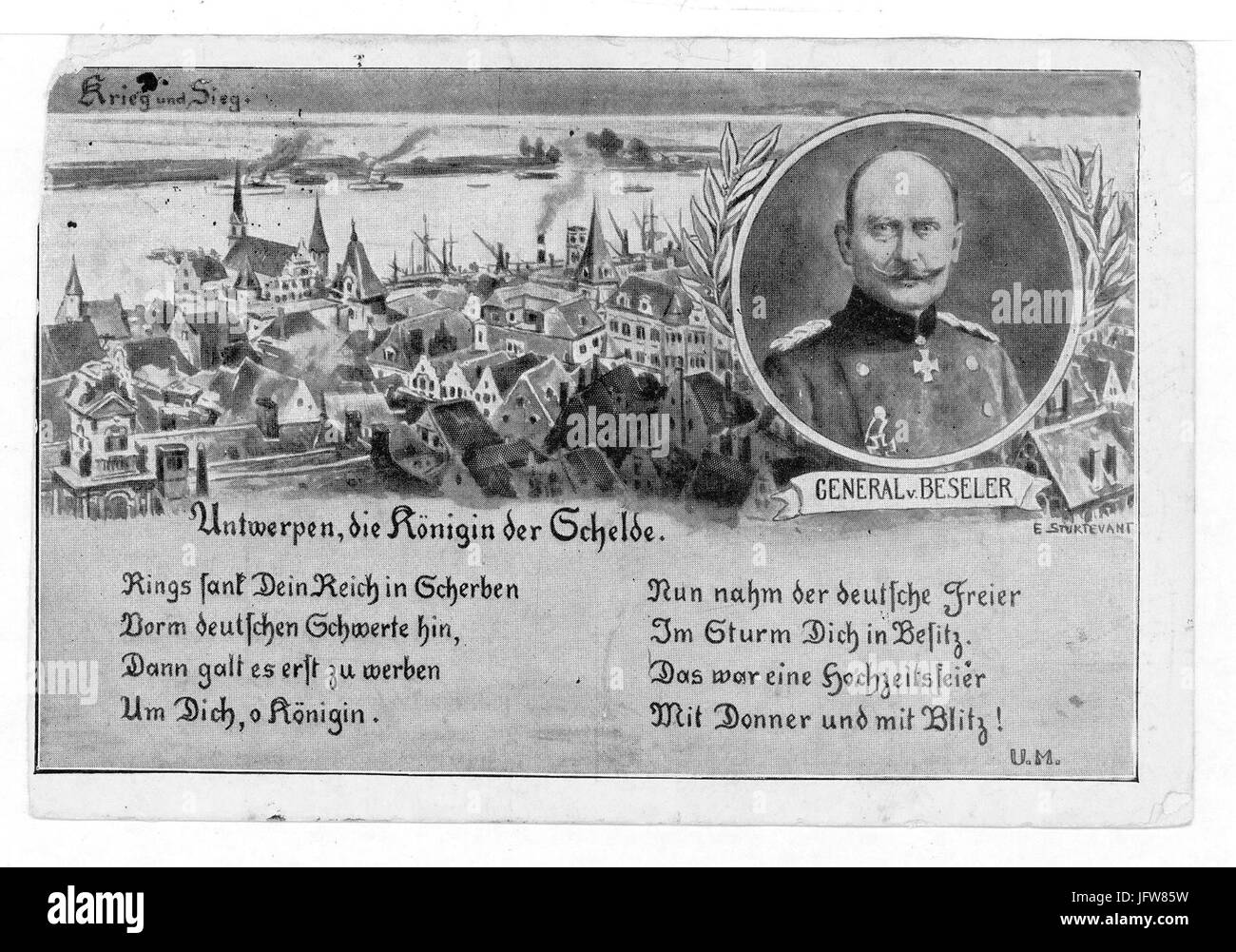 Antwerpen, die Königin der Schelde Banque D'Images