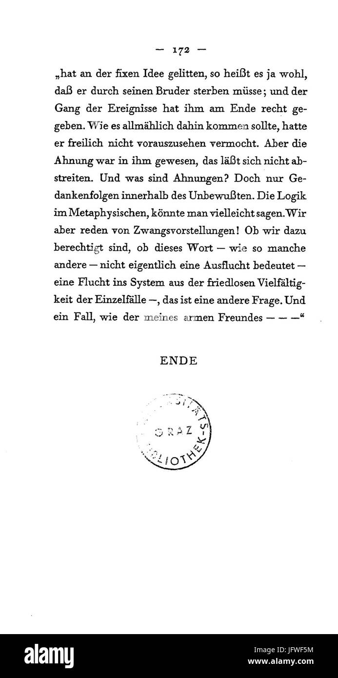 Arthur Schnitzler - Flucht in die Finsternis - 172 Banque D'Images