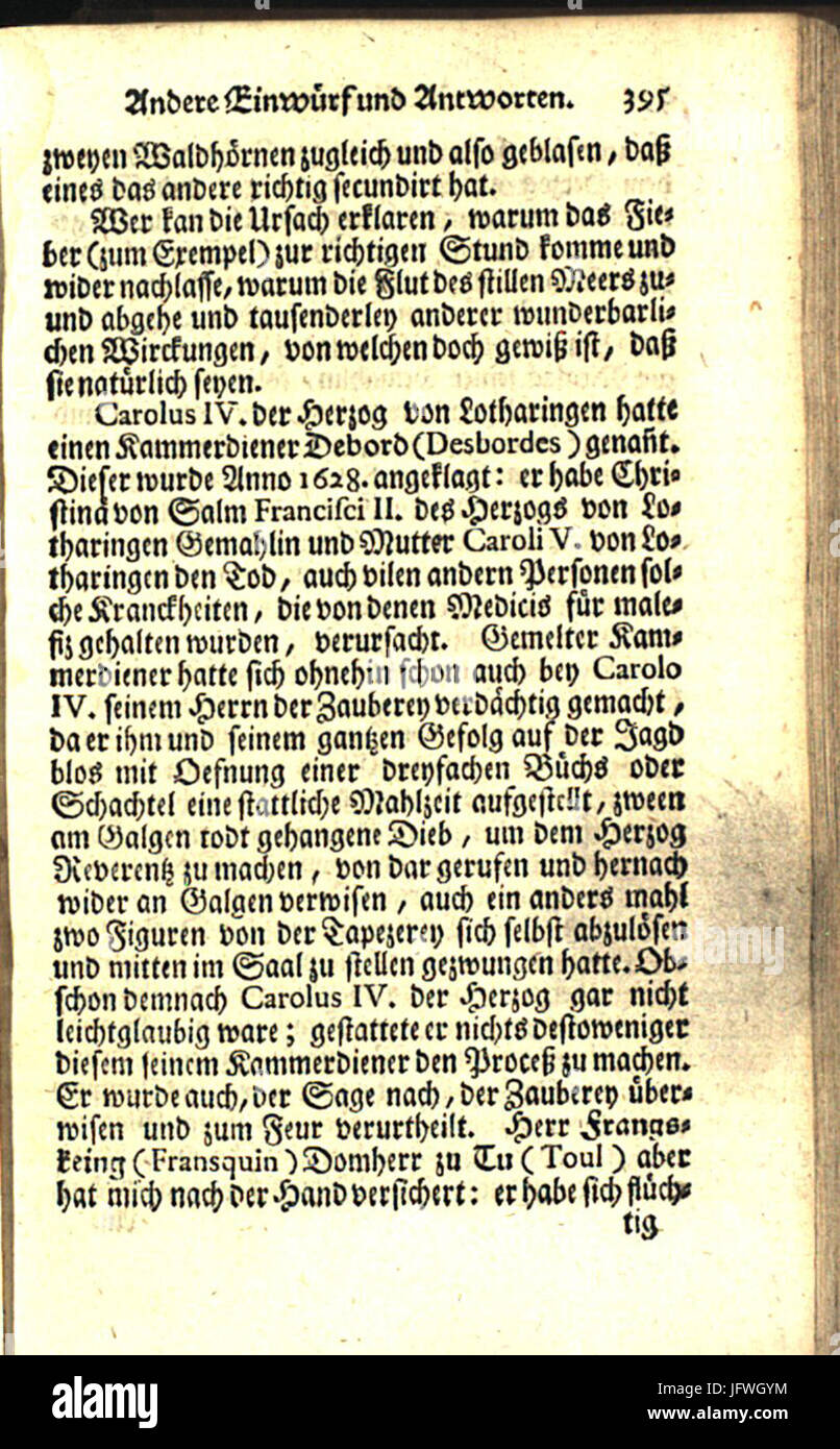 Calmet - Gelehrte der Verhandlung Materi, Von der Erscheinungen Geistern und Vampiren, en en 2000, Mahren etc - Teil I - 395 Banque D'Images