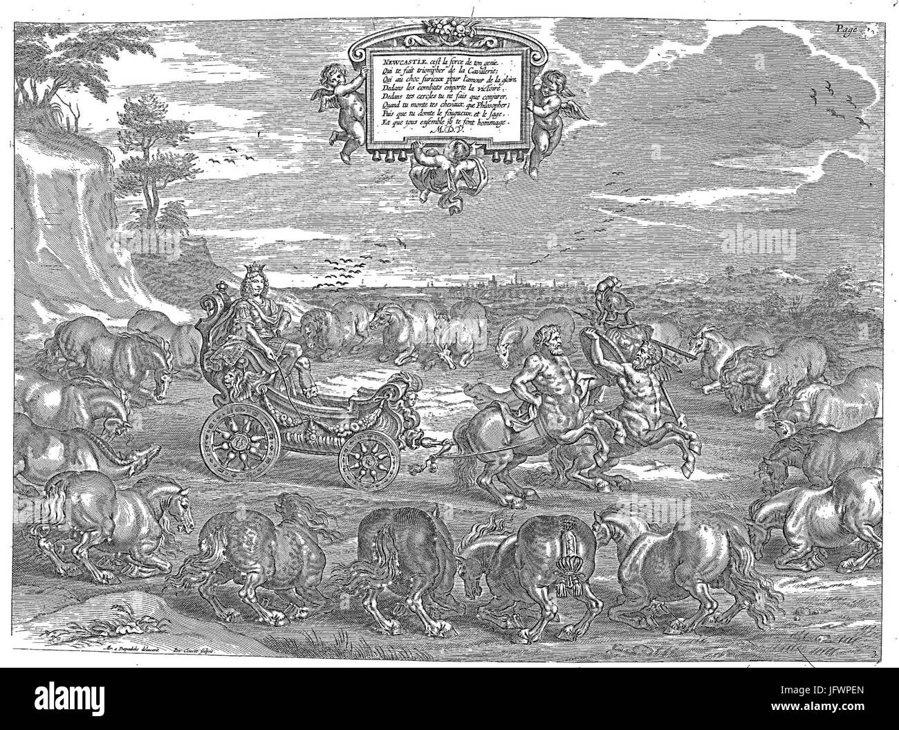 Cavendish - L'Art de dresser les chevaux, 1737-page013 Banque D'Images