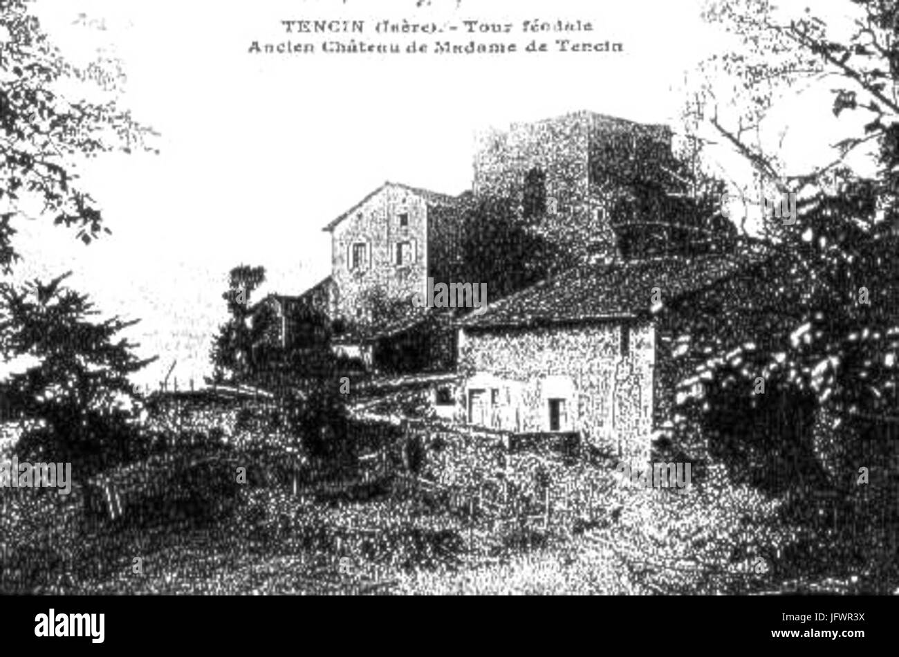 Château de Claudine Guérin de Tencin Tencin Banque D'Images
