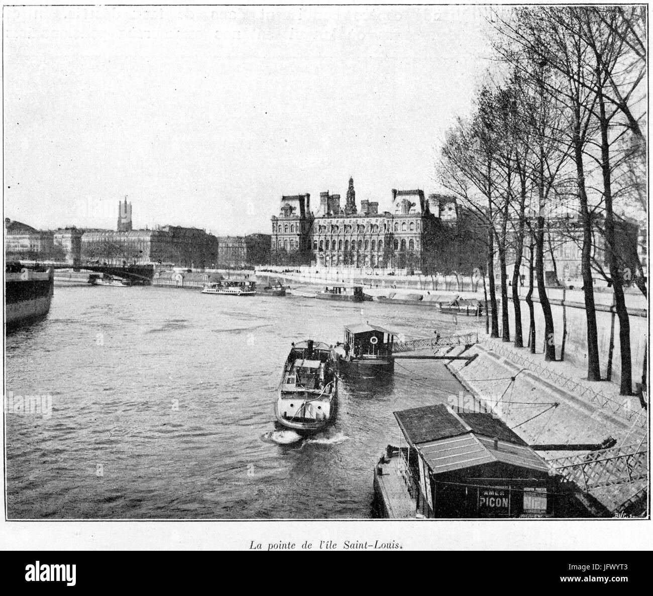Clément Maurice Paris en plein air, BUC, 1897,010 La pointe de l'ơ8Ele Saint-Louis Banque D'Images