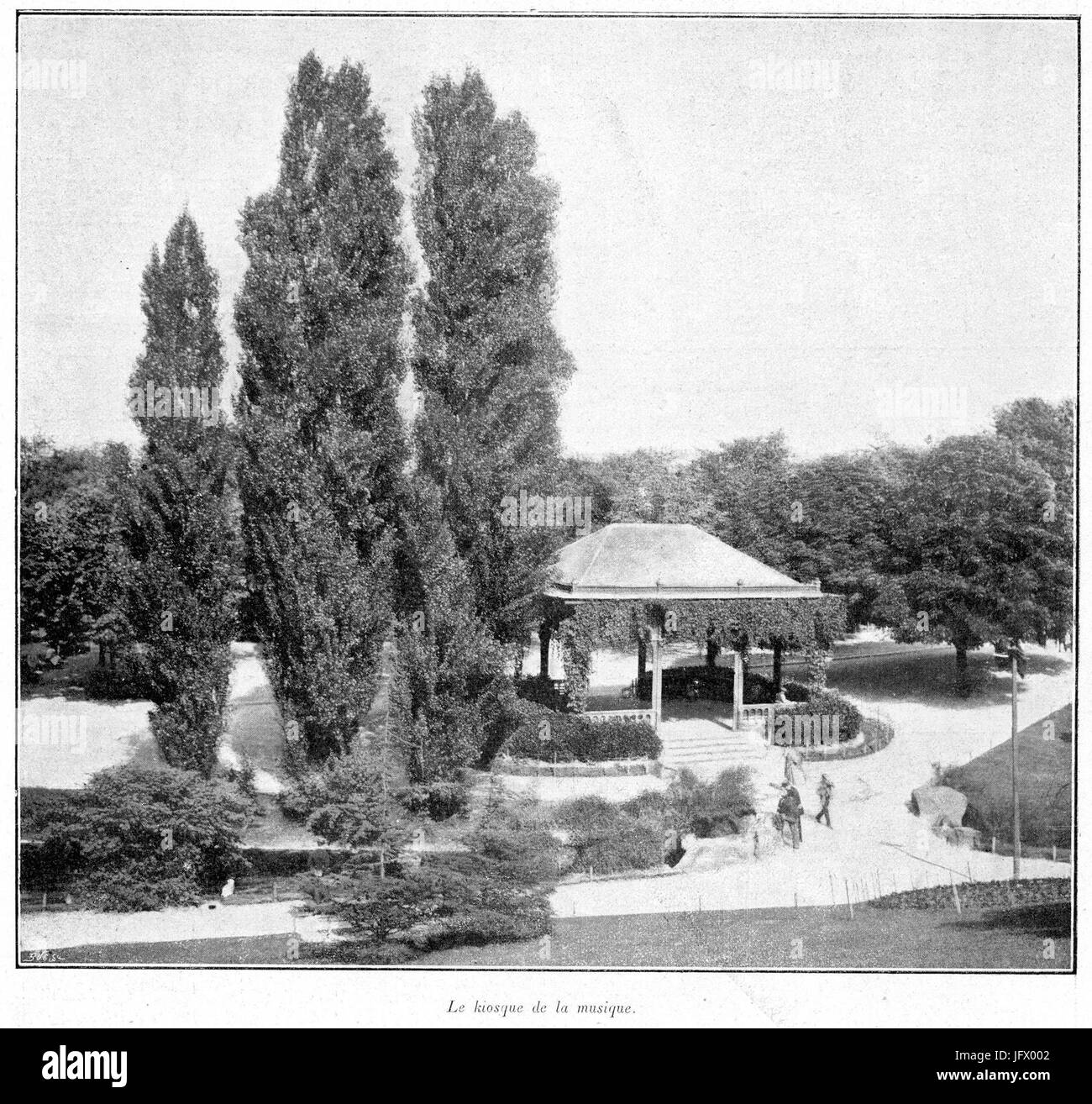 Clément Maurice Paris en plein air, BUC, 1897,111 Le kiosque de la musique Banque D'Images