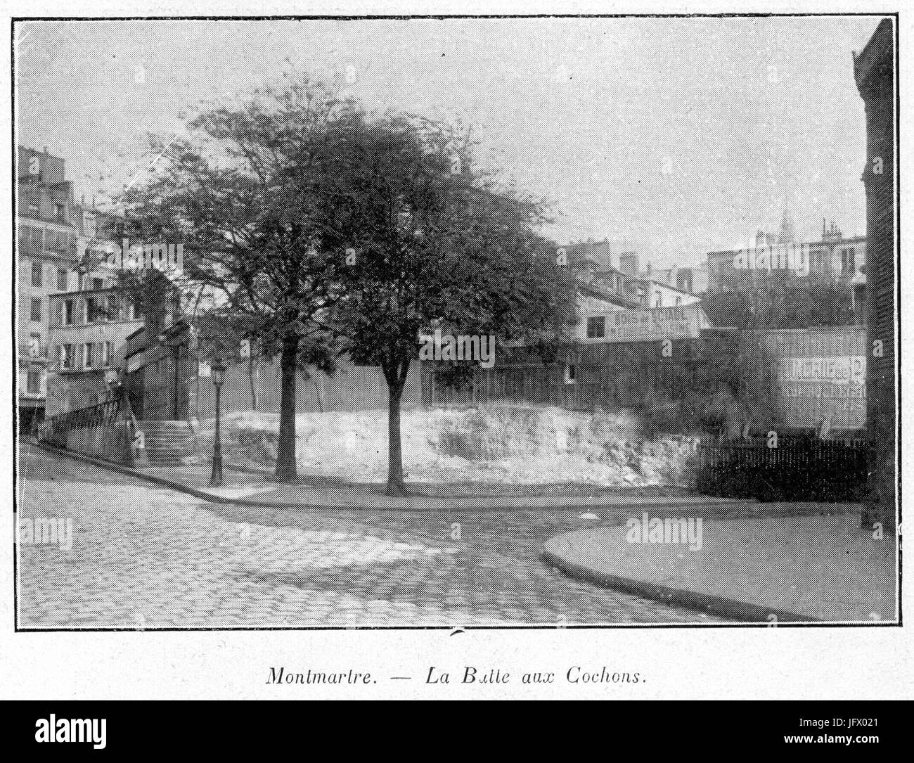 Clément Maurice Paris en plein air, BUC, 1897,160 Montmartre, la Butte-aux-Cochons Banque D'Images