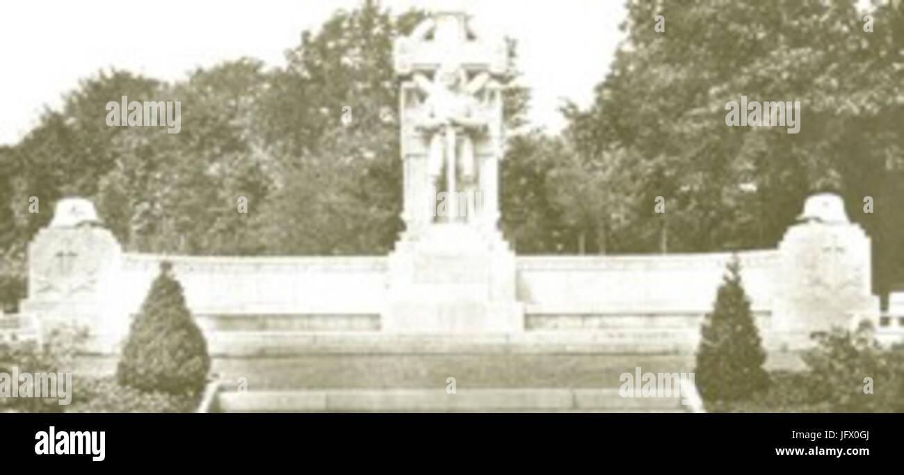 Cmentarz-ewangelicko Opawskiej katolicki przy w Raciborzu J'wś - pomnik Banque D'Images