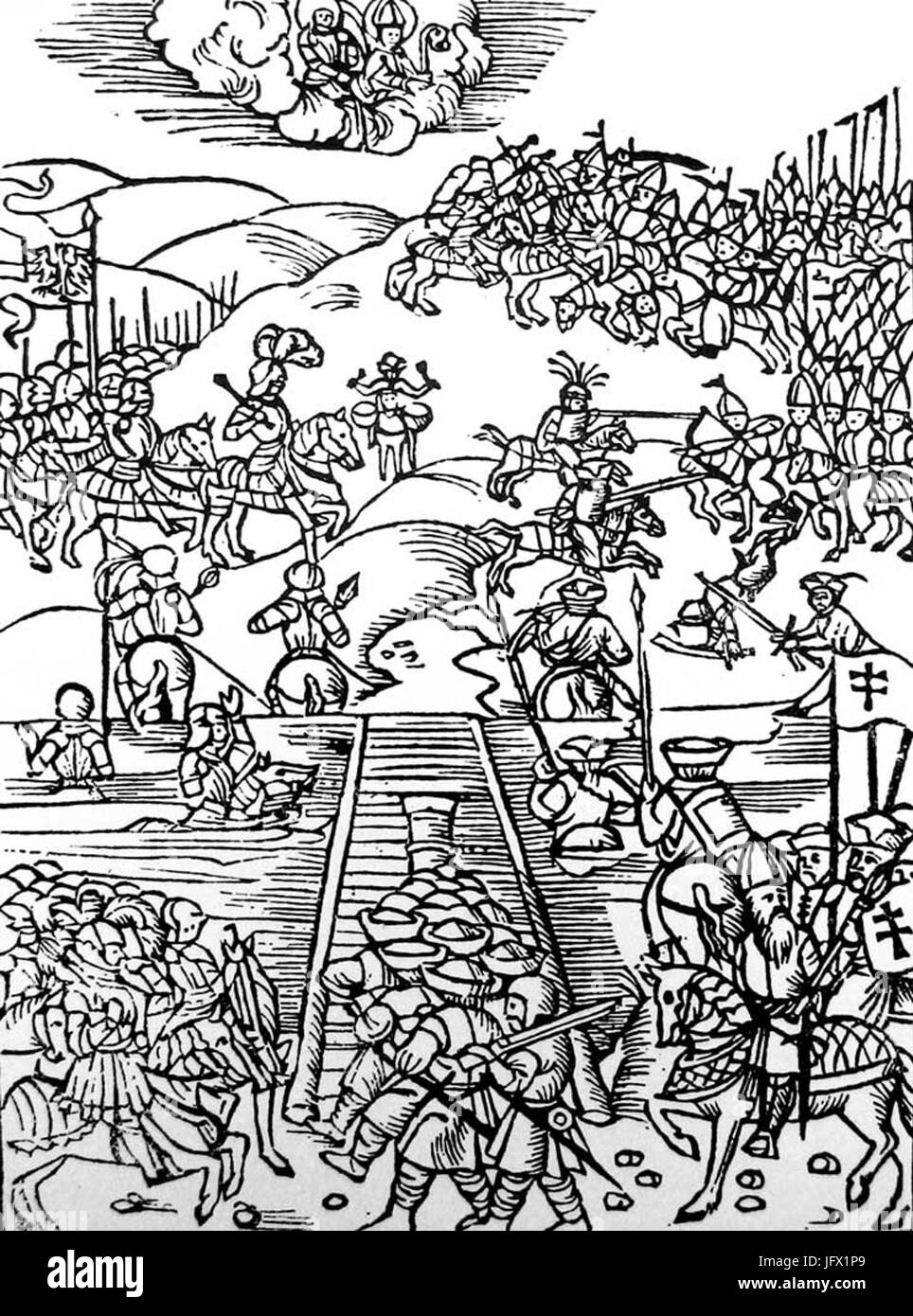 ArC5A1anskaja bitva. D090D180D188D0B0D0BDD181D0BAD0B0D18F D0B1D196D182D0B2D0B0 (1515) Banque D'Images