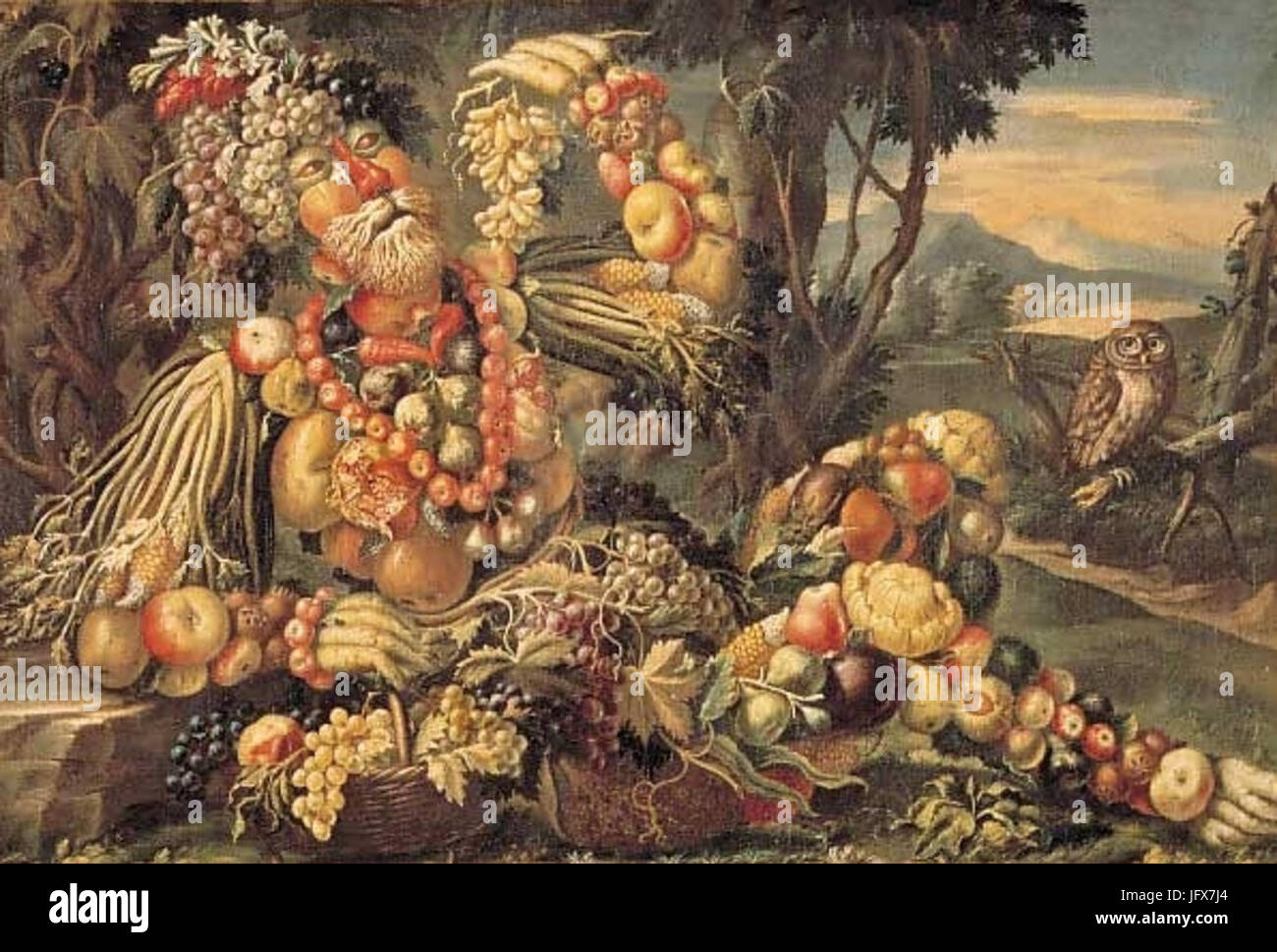 Giuseppe Arcimboldo - Der Herbst - 16e siècle Banque D'Images