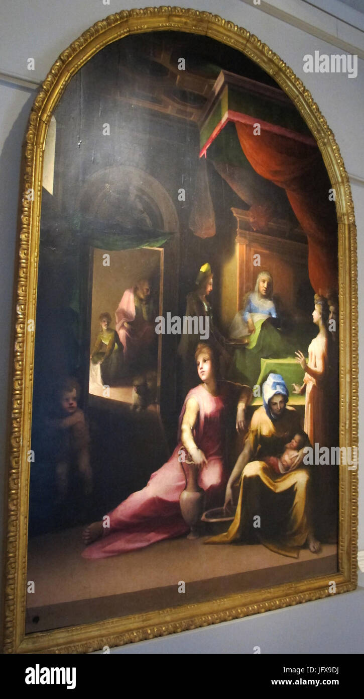 Beccafumi, Natività di Maria, 1530 ca. 02 Banque D'Images