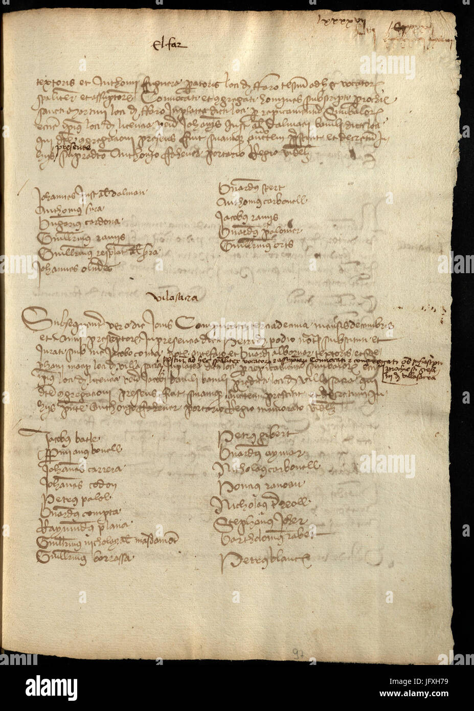 Llibre Detall Sindicat Remença 2 Banque D'Images