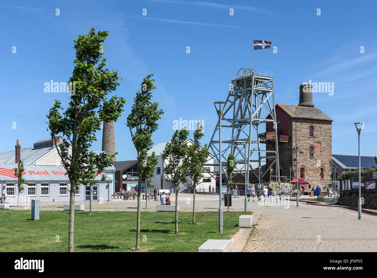 Site du patrimoine mondial de l'Heartlands à Cornwall. Banque D'Images