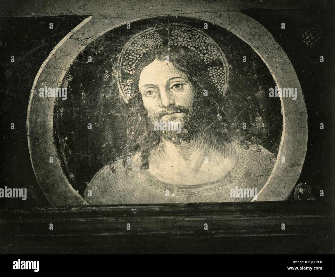 Portrait de Jésus Christ, la peinture par Andrea Sacchi, Italie Banque D'Images
