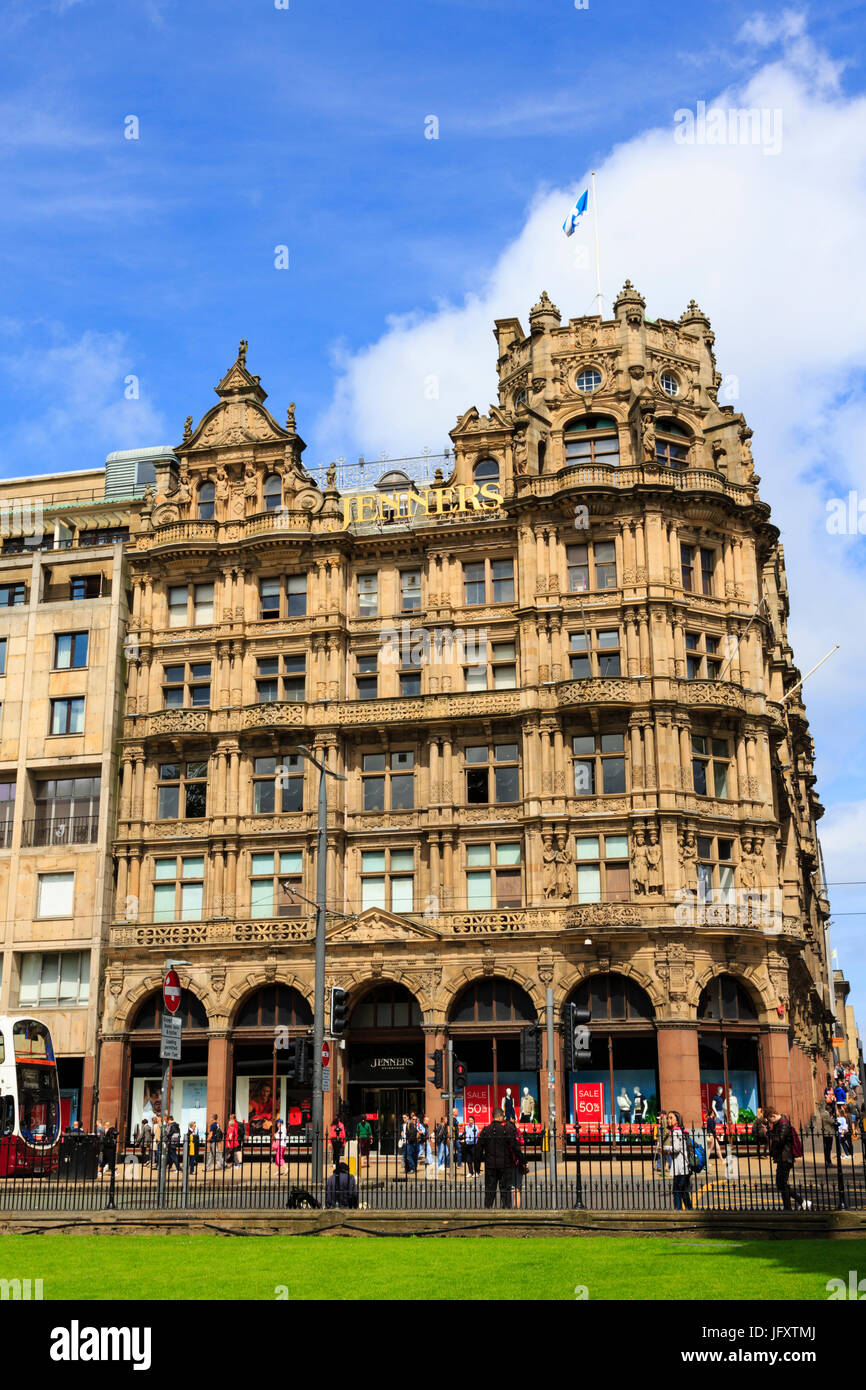 Le magasin à Jenner, Princes Street, Edinburgh, Ecosse. Banque D'Images