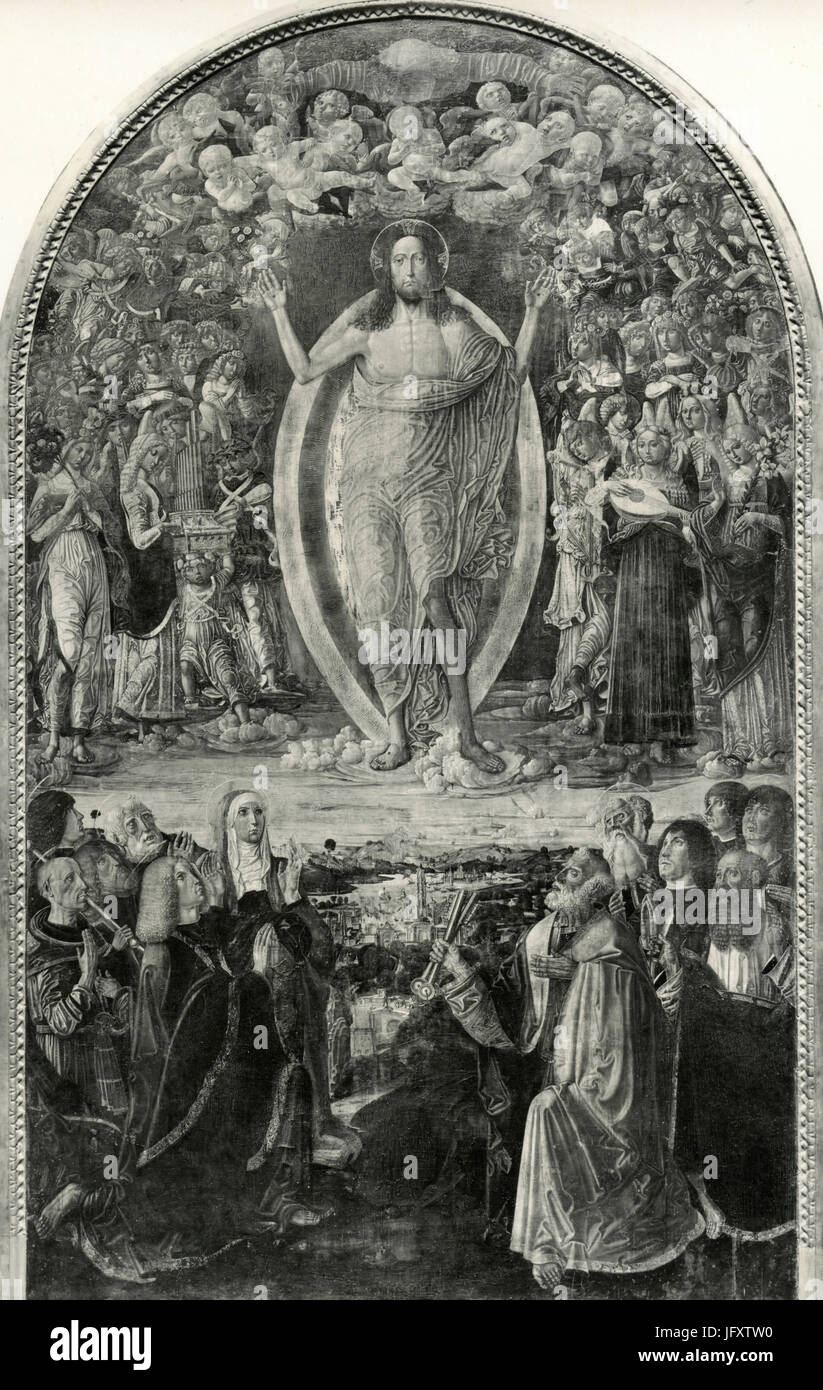 L'Ascension, la peinture par Benvenuto di Giovanni del Guasta, Rome, Italie Banque D'Images