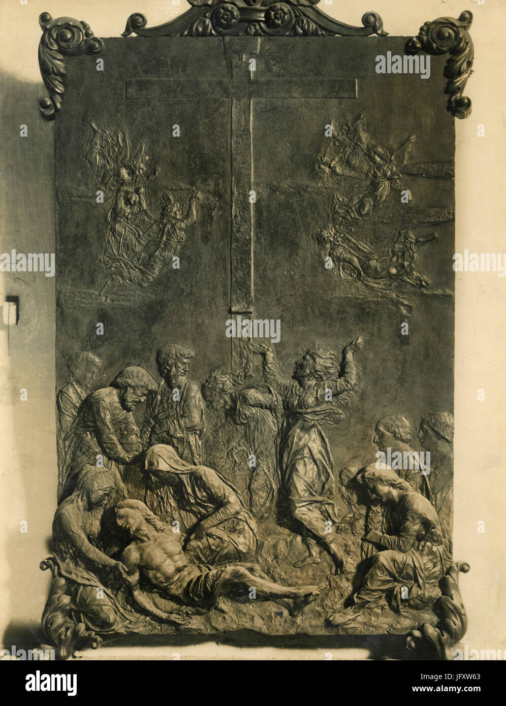Des dépôts de la croix de bronze, par Tommaso di Giorgio, Venise, Italie Banque D'Images