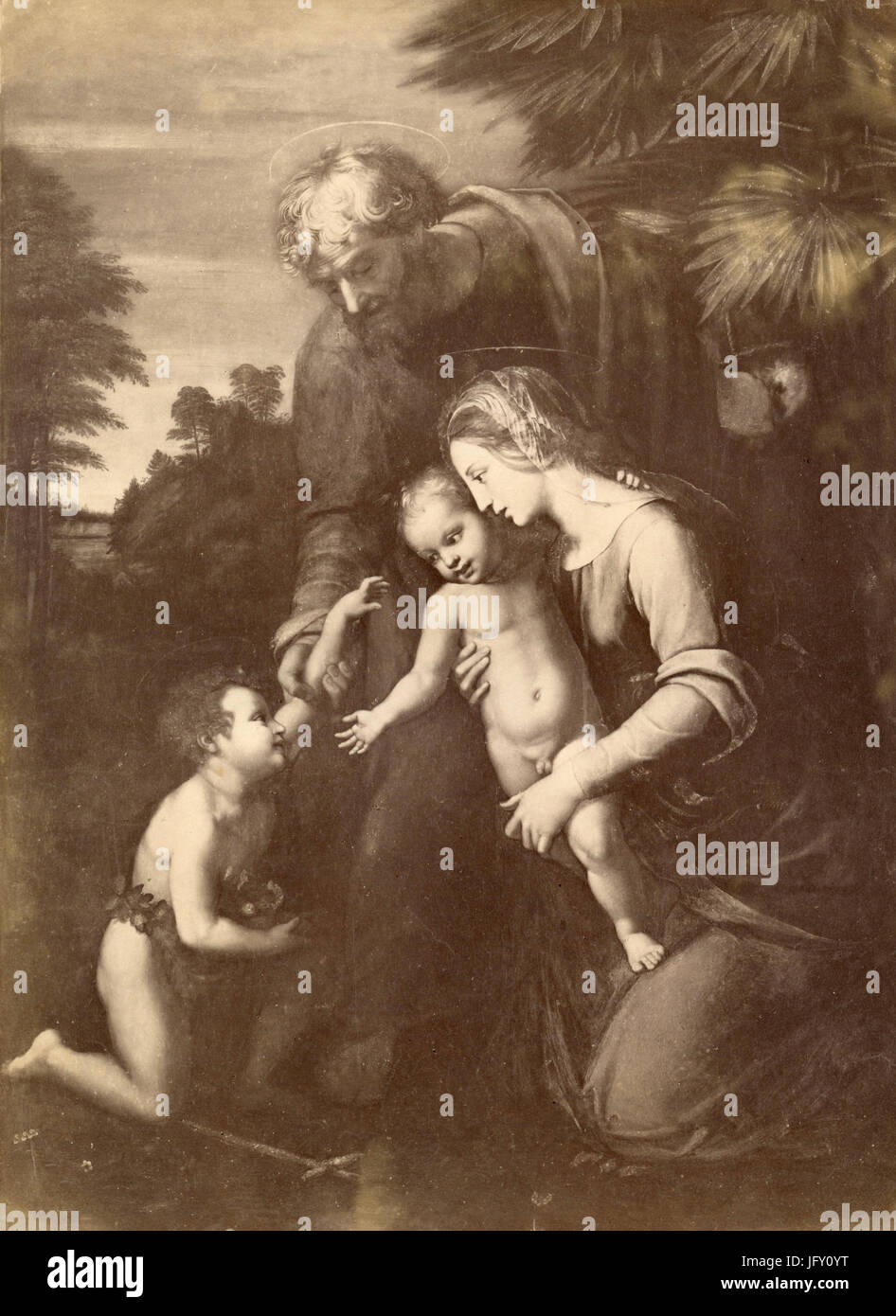 La Sainte Famille, la peinture de Raphaël, Wien, Autriche Banque D'Images